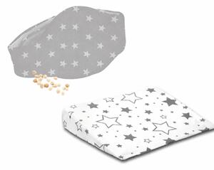 Set perna antireflux pentru bebelusi 30x38 cm si centura anticolici reglabila Kidizi - Galaxy Grey