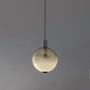 OLEV lampă suspendată LED BEAM STICK NUANCE, gri, Ø 20 cm, 927, reglabil, Gri, Camera de zi / sufragerie, Sticlă, Design