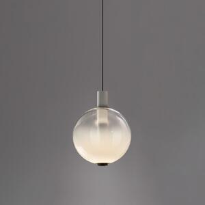 OLEV Lampă suspendată LED BEAM STICK NUANCE, alb, Ø 20 cm, 927, reglabil, Alb, Camera de zi / sufragerie, Sticlă, Design