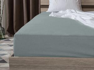 Cearsaf Jersey cu elastic 180x200 cm verde-albastru