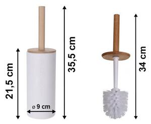 Perie WC cu bambus Alta, 9 x 21,5 cm