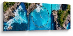 Tablou - Golful din Bali (cu ceas) (90x30 cm)