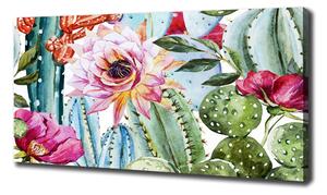 Tablou pe pânză canvas Cactuși și flori