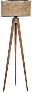 Lampadar corp lemn textil,nuc- bej, Homs, 153 cm,40006