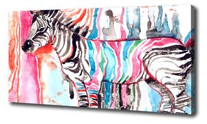 Print pe pânză zebră colorat