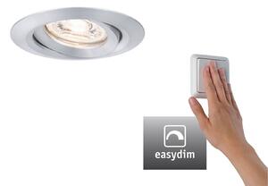 Paulmann Nova mini Plus spot încastrat easydim alu, reglabil, Metalic, Camera de zi / sufragerie, Metal, Modern, Corpuri de iluminat încastrate rotunde