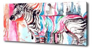 Print pe pânză zebră colorat