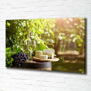 Tablou canvas Vin și gustări