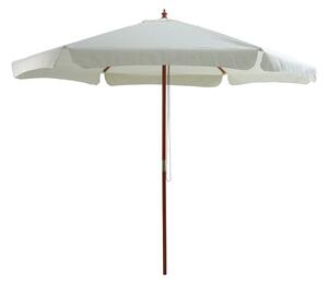 Umbrela de gradina, Model Trigo, culoare fildes, lemn si textil, D300 cm