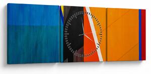 Tablou - Geometrie (cu ceas) (90x30 cm)