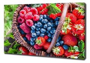 Tablou pe pânză canvas coș cu fructe de pădure