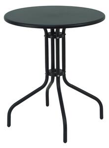 Masa de exterior, Model Vergo, culoare negru, metal, D60x70 cm