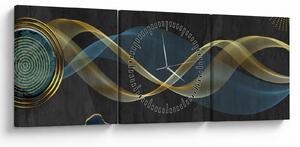 Tablou - Abstract (cu ceas) (90x30 cm)