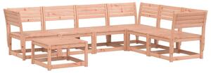 Set mobilier de grădină, 7 piese, lemn masiv douglas
