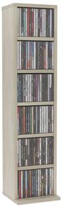 Dulap CD-uri, stejar sonoma, 21x20x88 cm, lemn compozit
