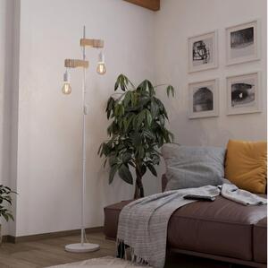 Eglo 44083 - Lampadar TOWNSHEND 2xE27/10W/230V alb