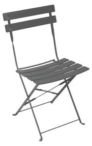 Set de 2 Scaun de Exterior/Bistro, gri antracit, 42x46x82 cm