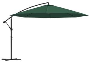 Umbrelă de soare suspendată 3,5 m, Verde