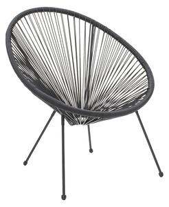 Scaun de Gradina Acapulco, negru, 68.5x74.5x84 cm