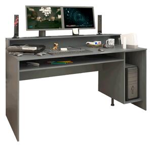 Birou gaming , grafit, 160 cm lungime, Bortis