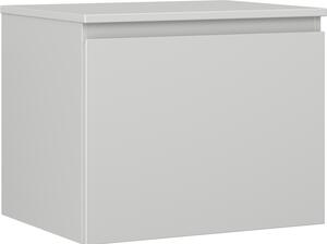 Mexen Orio, mobilier de baie 60 cm cu blat, 1 sertar, gri mat, 91A10-06047-1-BFC62