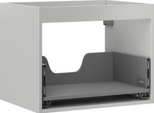 Mexen Box-A, dulap suspendat 60 cm, 1 sertar, gri mat, 91AX0-0600-470-1-62