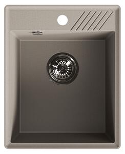 Laveo Hub, chiuvetă din granit cu 1 compartiment 394x485x204 mm, bej, LAV-SPH_410Y