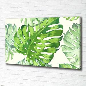 Imprimare tablou canvas frunze tropicale