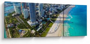 Tablou - Miami, Florida (cu ceas) (90x30 cm)