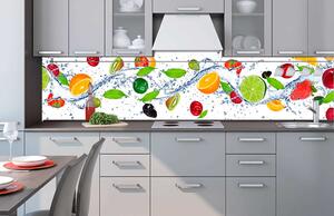 Fototapet pentru bucătărie - fructe 260 x 60 cm
