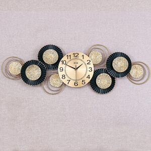Ceas de perete, stil elegant, Metal, mecanism Silentios, D4175, 34*102 cm, Multicolor