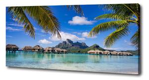 Tablou pe pânză Palmieri pe Bora Bora