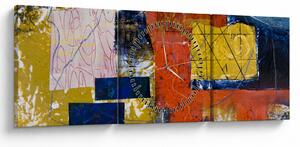 Tablou - Abstract (cu ceas) (90x30 cm)
