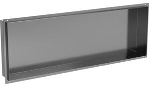 Mexen X-Wall-NR raft încastrat fără flanșă 90 x 30 cm, Gri-închis mat - 19E1903010