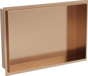 Mexen X-Wall-NR raft încastrat fără margine 45 x 30 cm, cupru periat - 19C1453010