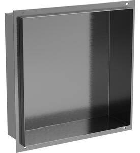 Mexen X-Wall-NR raft de nișă fără margine 30 x 30 cm, gri armat periat - 19E1303010