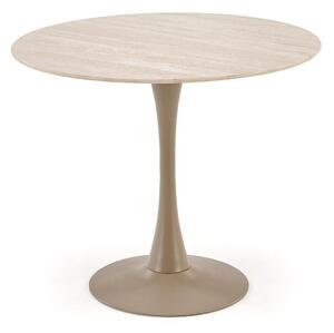 Masă Houston 2030Cașmir, Deschis Travertine, 8cm, Piatră sinterizată, Metal