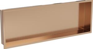 Mexen X-Wall-R raft încastrat cu flanșă 90 x 30 cm, cupru periat - 19C0903010