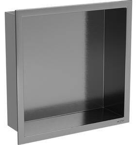 Mexen X-Wall-R raft încastrat cu flanșă 30 x 30 cm, gri armat periat - 19E0303010