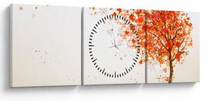 Tablou - Copac în vâmnt (cu ceas) (90x30 cm)