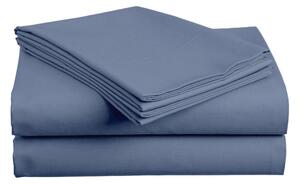 Cearsaf din bumbac LUX albastru inchis 140x240 cm