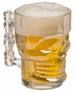 Halbă de bere model Craniu, 500 ml