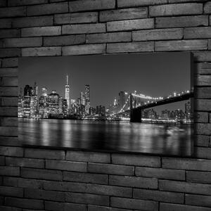 Tablouri tipărite pe pânză Manhattan pe timp de noapte