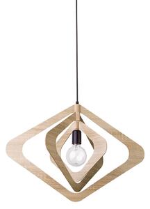 Pendul scandinav natur ROXIE S1 din lemn 1x60W E27