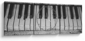 Tablou - Pian vechi (cu ceas) (90x30 cm)
