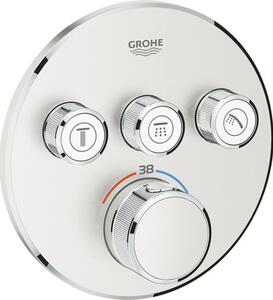 Baterie duș încastrată cu termostat GROHE Grohterm SmartControl 29121DCO inox