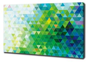 Tablouri tipărite pe pânză triunghiuri abstractizare