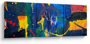 Tablou - Abstract (cu ceas) (90x30 cm)
