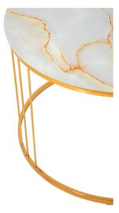 Măsuță de cafea Mauro Ferretti Simple Paris, ⌀ 70 cm, auriu