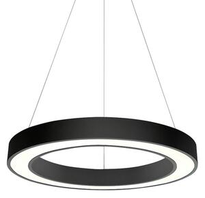 Lampa suspendata minimalista neagra APOLLO cu LED 38W